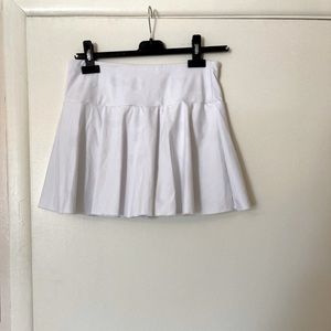 Halara White Mini Skort